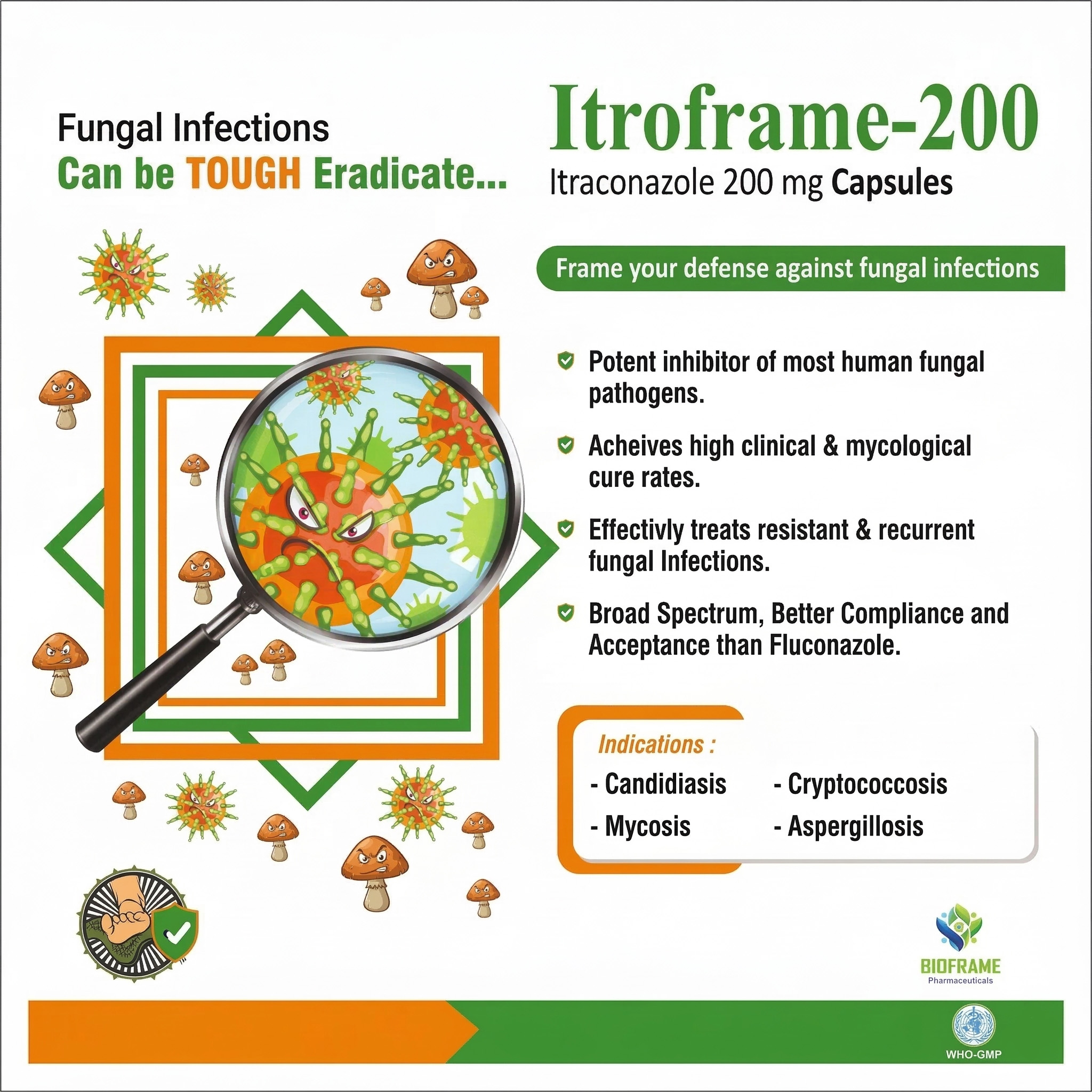 Itroframe-200 Antifungal Capsules